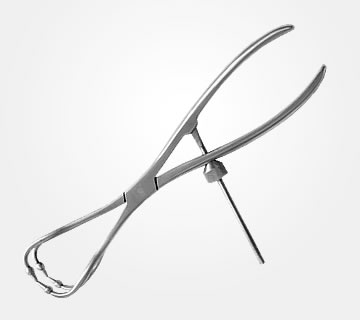 PATTELA BONE HOLDING FORCEP (DOUBLE PRONG WITH BALT TIP)